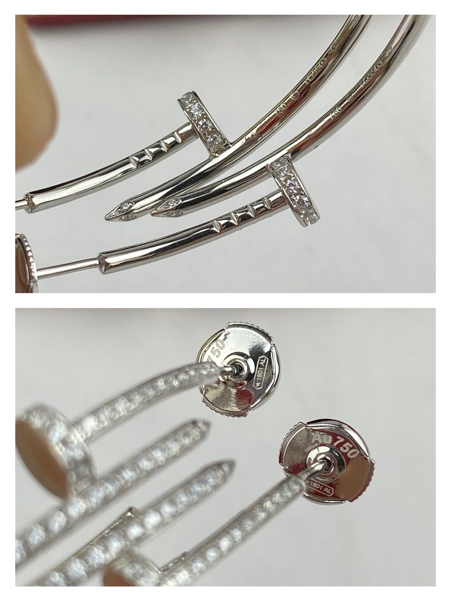 [ORA]JUSTE EARRINGS FULL DIAMONDS 1.8MM