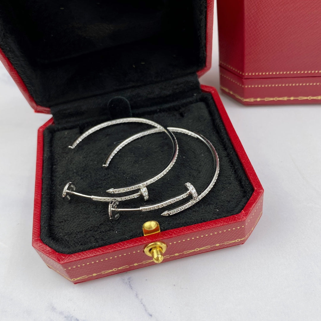 [ORA]JUSTE EARRINGS FULL DIAMONDS 1.8MM