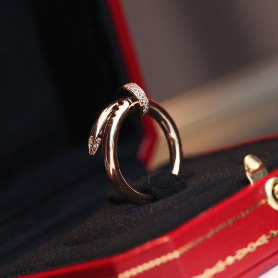 [ORA]JUSTE RING 2.65MM PINK GOLD DIAMOND