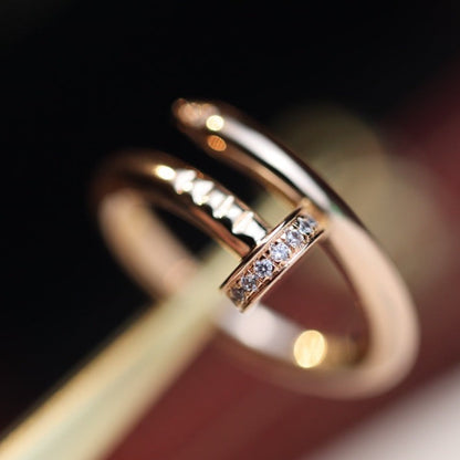 [ORA]JUSTE RING 2.65MM PINK GOLD DIAMOND