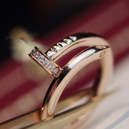 [ORA]JUSTE RING 2.65MM PINK GOLD DIAMOND