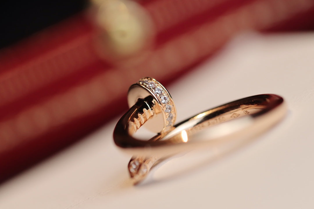 [ORA]JUSTE RING 2.65MM PINK GOLD DIAMOND