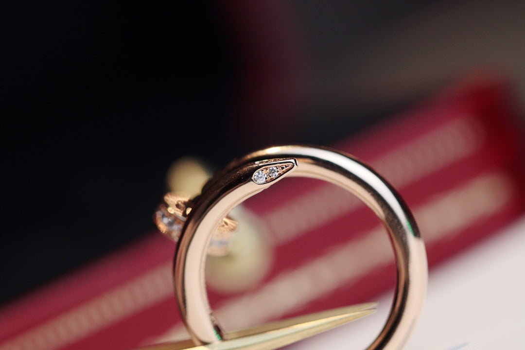 [ORA]JUSTE RING 2.65MM PINK GOLD DIAMOND
