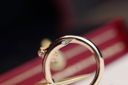 [ORA]JUSTE RING 2.65MM PINK GOLD DIAMOND