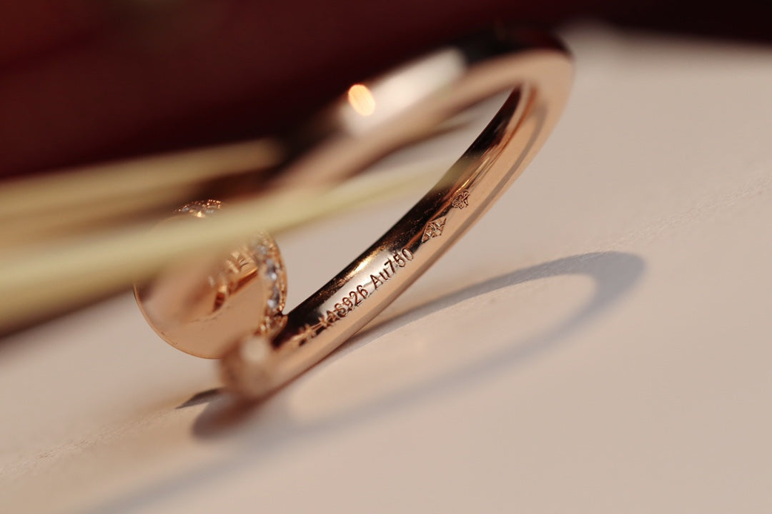 [ORA]JUSTE RING 2.65MM PINK GOLD DIAMOND