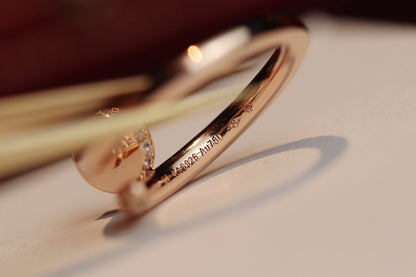 [ORA]JUSTE RING 2.65MM PINK GOLD DIAMOND