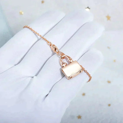 [ORA]AMULETTE PEDANT ROSE GOLD NECKLACE