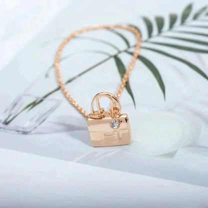 [ORA]AMULETTE PEDANT ROSE GOLD NECKLACE