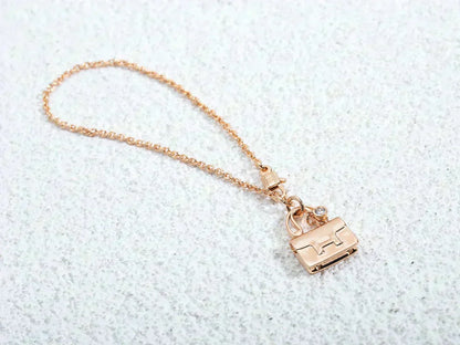 [ORA]AMULETTE PEDANT ROSE GOLD NECKLACE