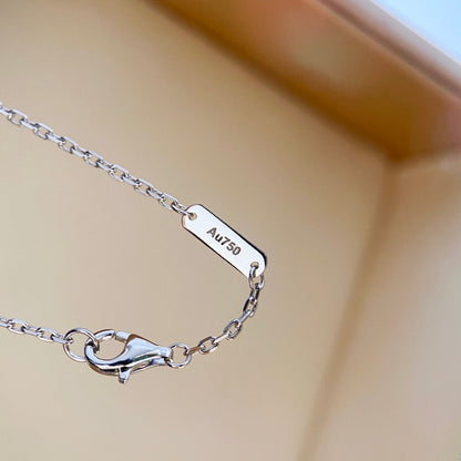 [ORA]CLOVER DIAMOND HALSKETTE SILBER