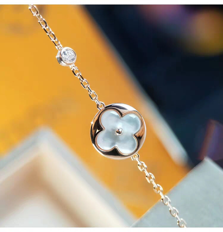 [ORA]SUN MOP GOLD 1 DIAMOND NECKLACE