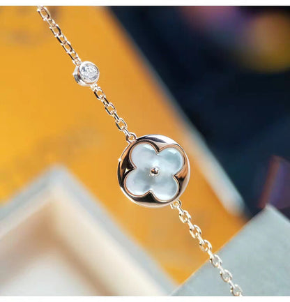 [ORA]SUN MOP GOLD 1 DIAMOND NECKLACE