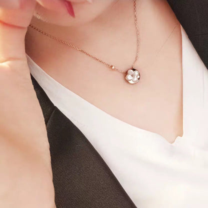 [ORA]SUN MOP GOLD 1 DIAMOND NECKLACE