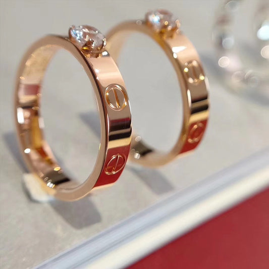[ORA]LOVE RING 3.6MM 1 BIG DIAMOND
