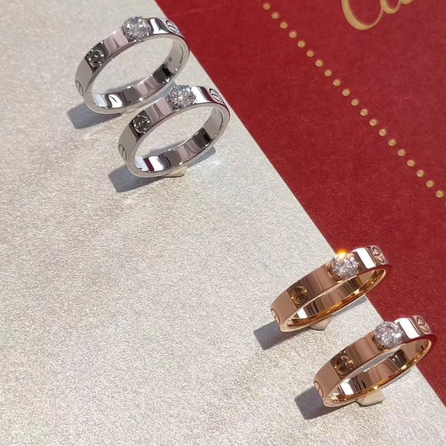 [ORA]LOVE RING 3.6MM 1 BIG DIAMOND