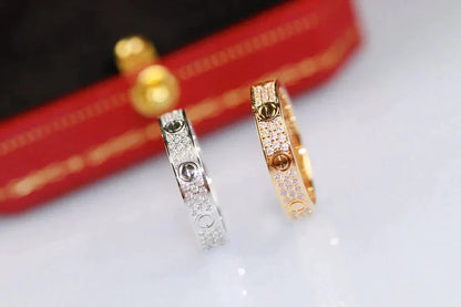 [ORA]LOVE RING 3.6MM DIAMOND PAVED
