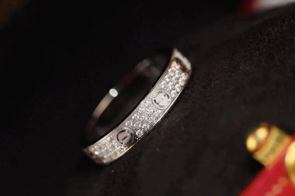 [ORA]LOVE RING 3.6MM DIAMOND PAVED