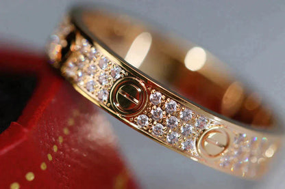 [ORA]LOVE RING 3.6MM DIAMOND PAVED