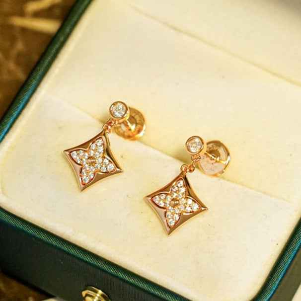 [ORA]STAR DIAMONDS EARRINGS GOLD