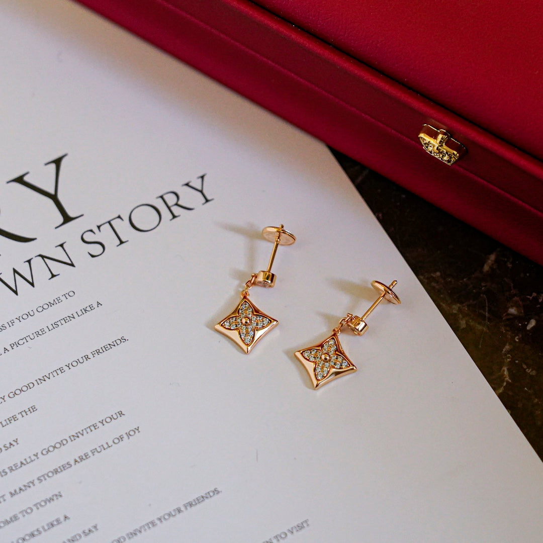[ORA]STAR DIAMONDS EARRINGS GOLD