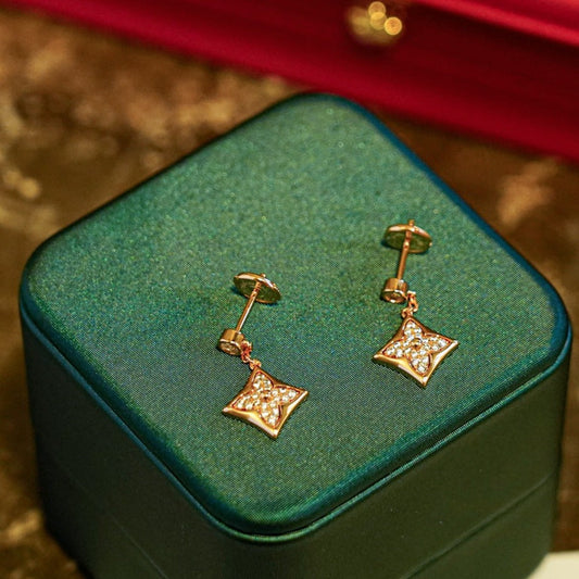 [ORA]STAR DIAMONDS EARRINGS GOLD