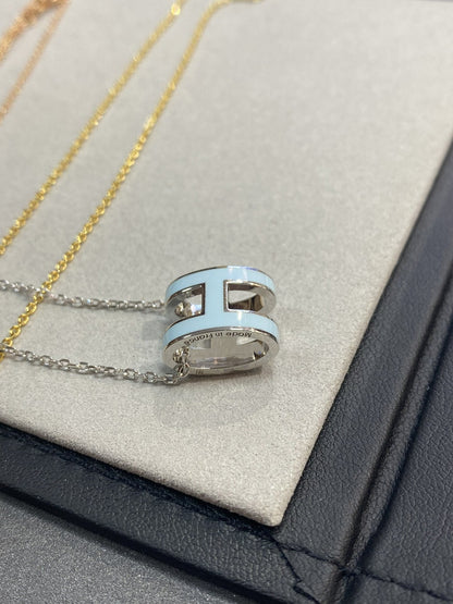 [ORA]POP H LIGHT BLUE NECKLACE