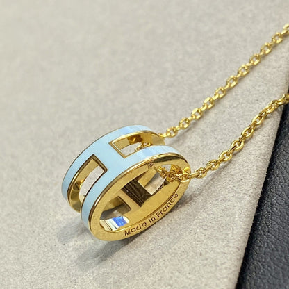 [ORA]POP H LIGHT BLUE NECKLACE