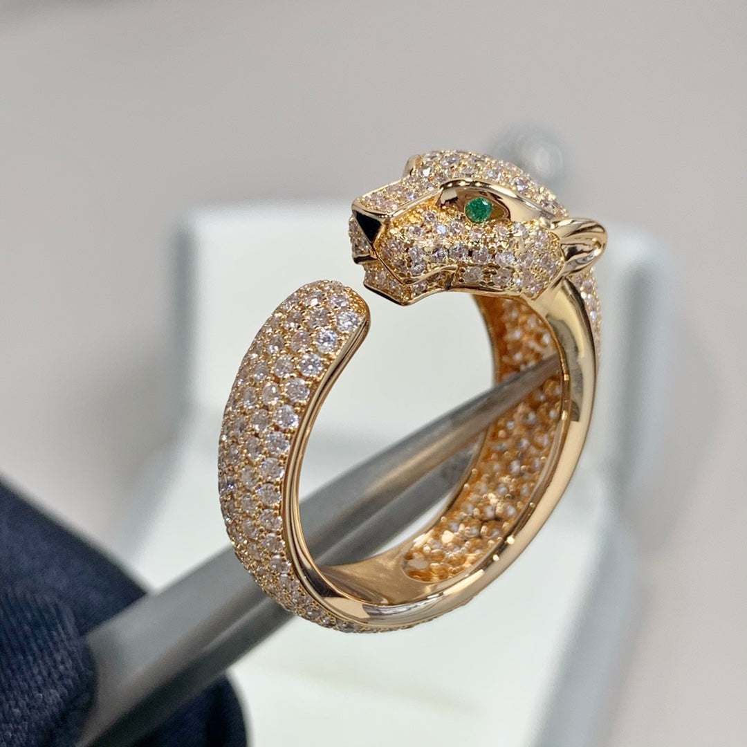 [ORA]PANTHERE ROSÉGOLD DIAMANTENRING