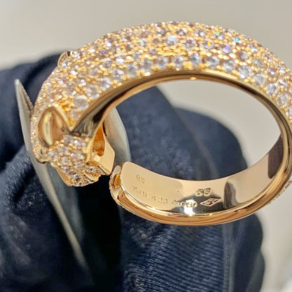 [ORA]PANTHERE ROSÉGOLD DIAMANTENRING