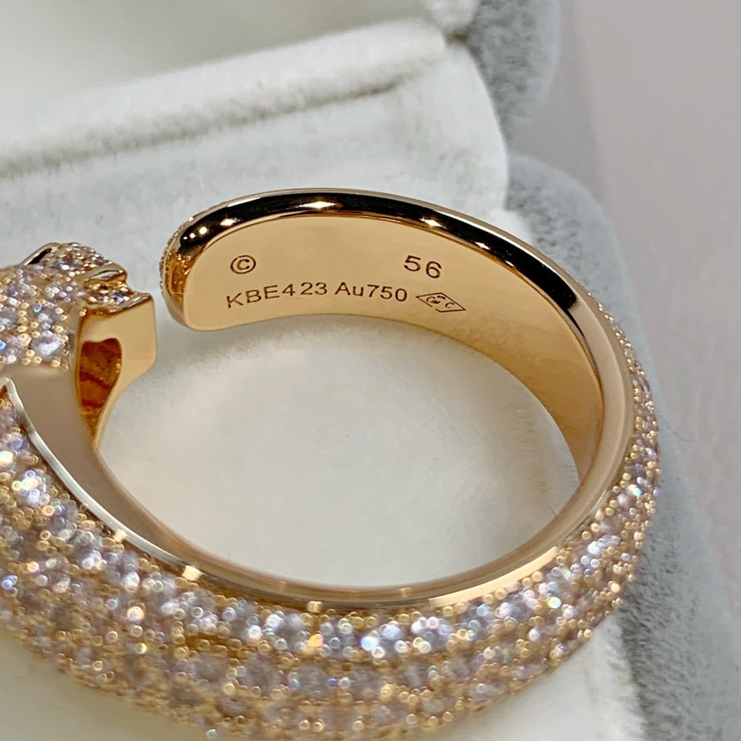 [ORA]PANTHERE ROSÉGOLD DIAMANTENRING