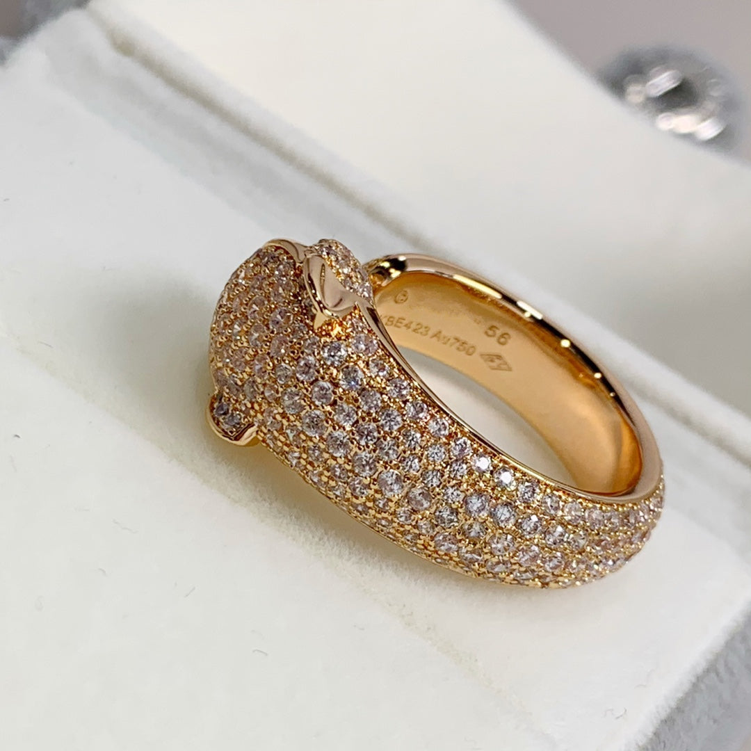 [ORA]PANTHERE ROSÉGOLD DIAMANTENRING