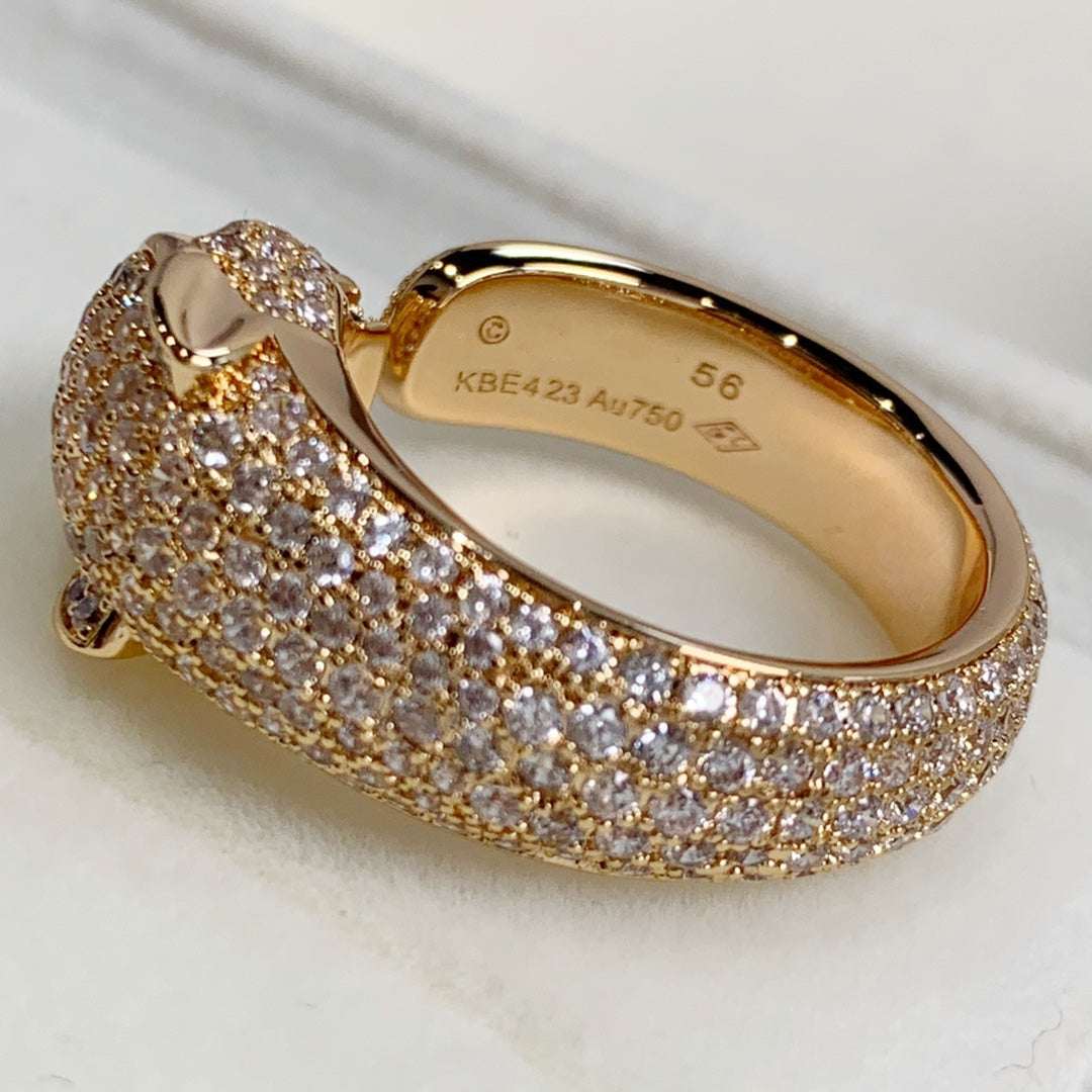 [ORA]PANTHERE ROSÉGOLD DIAMANTENRING