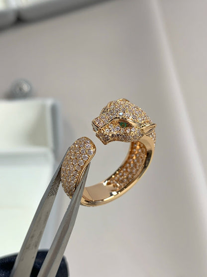[ORA]PANTHERE ROSÉGOLD DIAMANTENRING