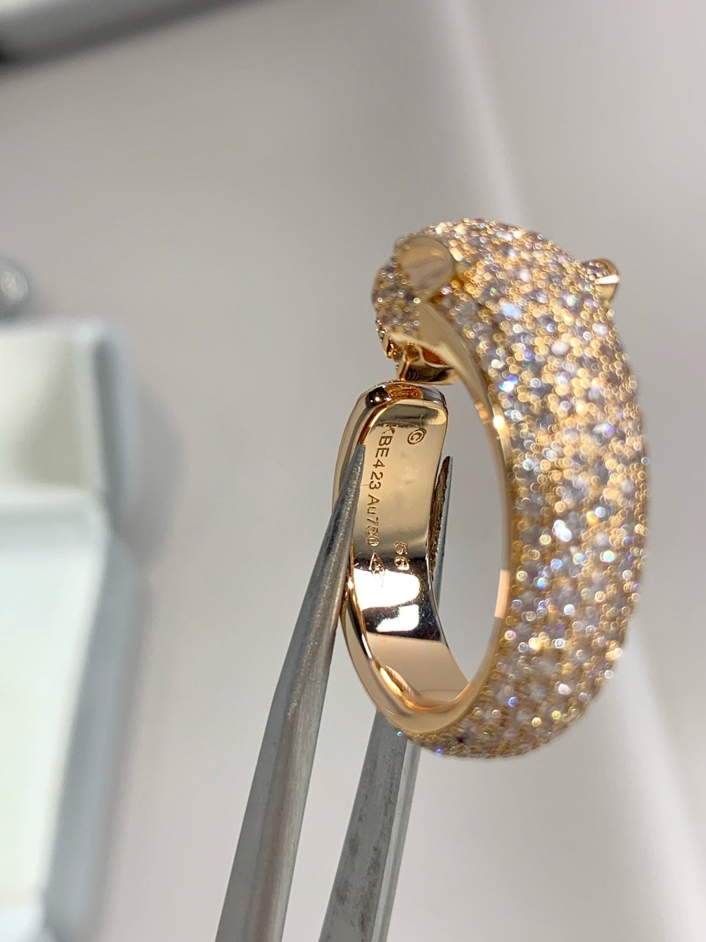[ORA]PANTHERE ROSÉGOLD DIAMANTENRING