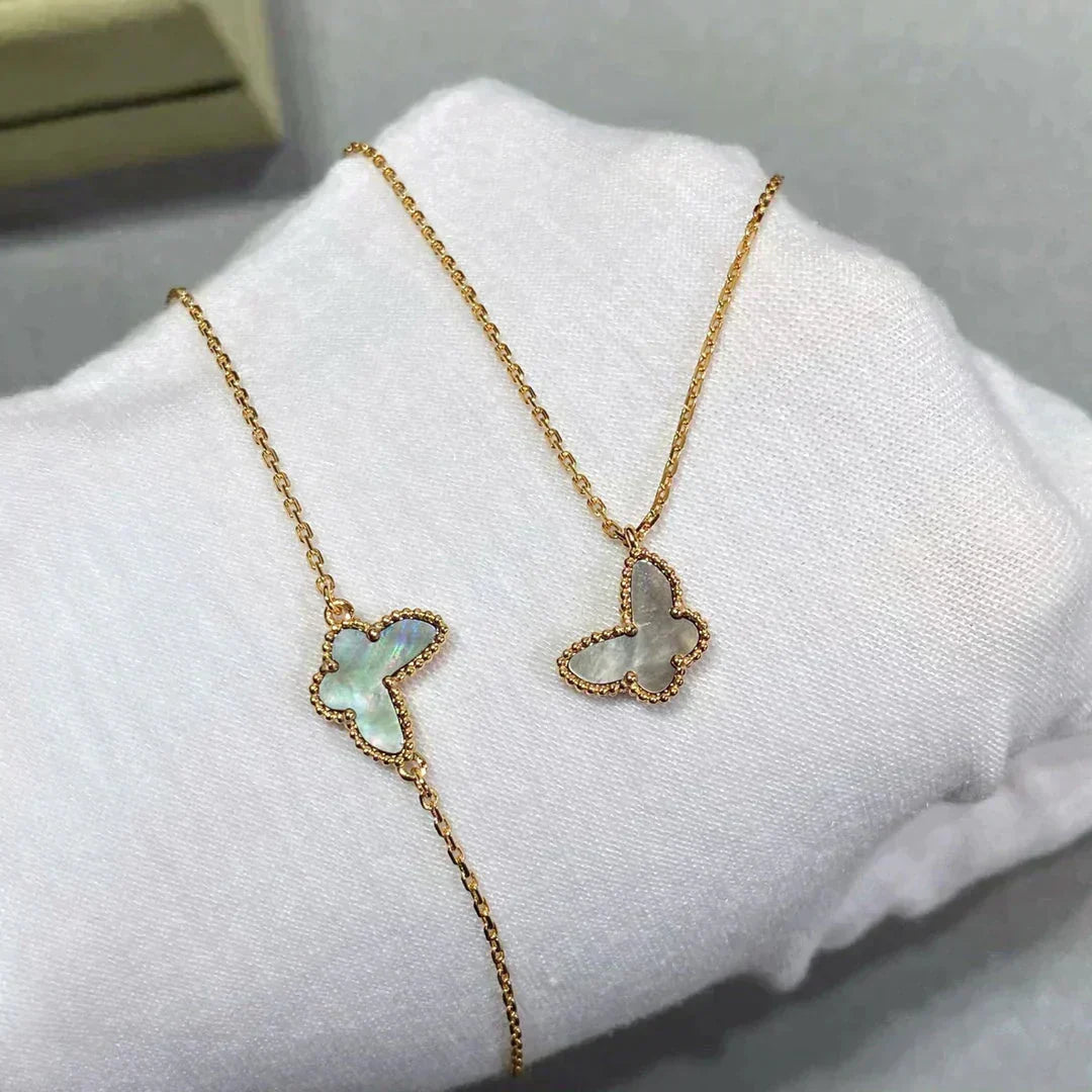 [ORA]バタフライ ダークマザーオブパール バタフライ ブレスレット
