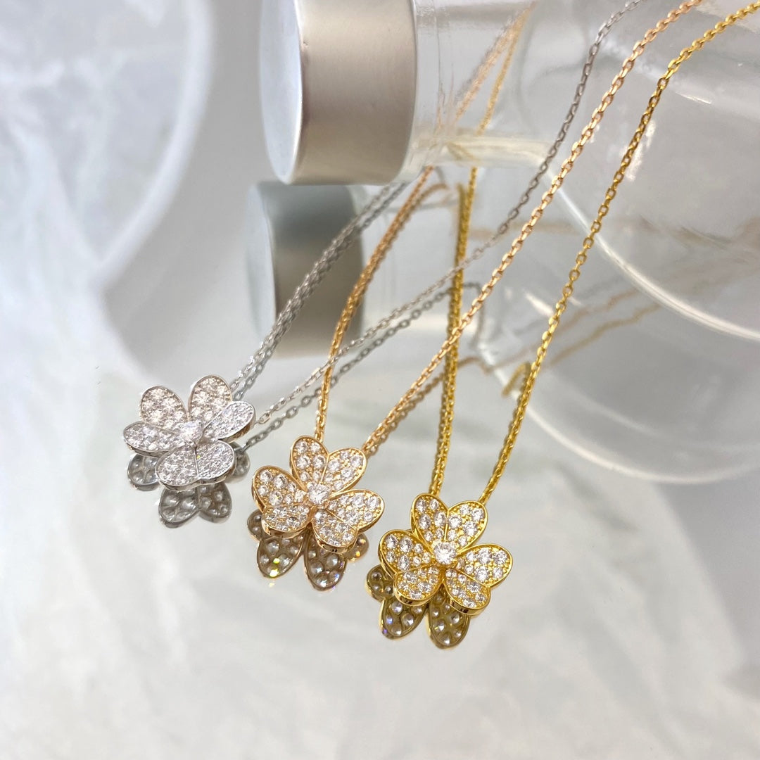 [ORA]FLOWER DIAMOND NECKLACE