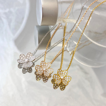 [ORA]FLOWER DIAMOND NECKLACE