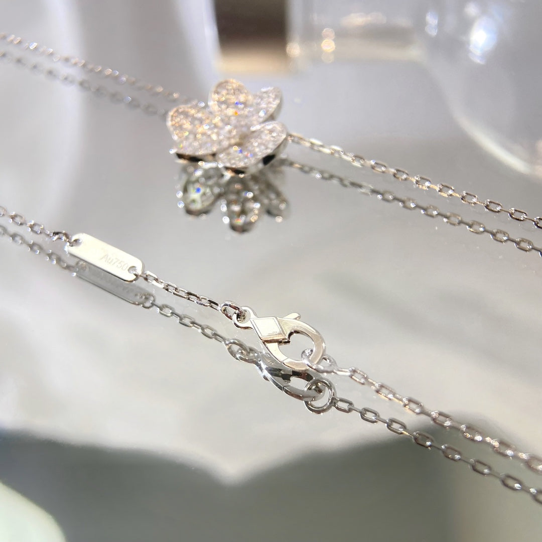 [ORA]FLOWER DIAMOND NECKLACE