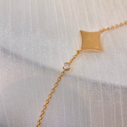 [ORA]COLOR STAR CARNELIAN PINK GOLD DIAMOND BRACELET