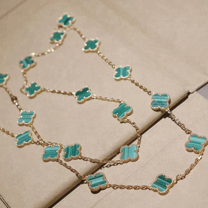 [ORA]CLOVER 20 MOTIFS MALACHITE GOLD
