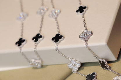 [ORA]CLOVER 20 MOTIFS ONYX DIAMOND SILVER