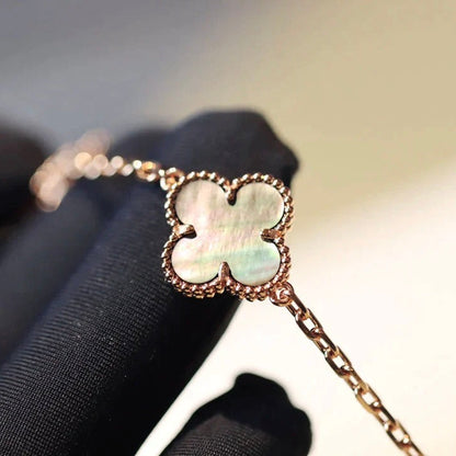 [ORA]CLOVER 20 MOTIFS DARK MOP DIAMOND  NECKLACE