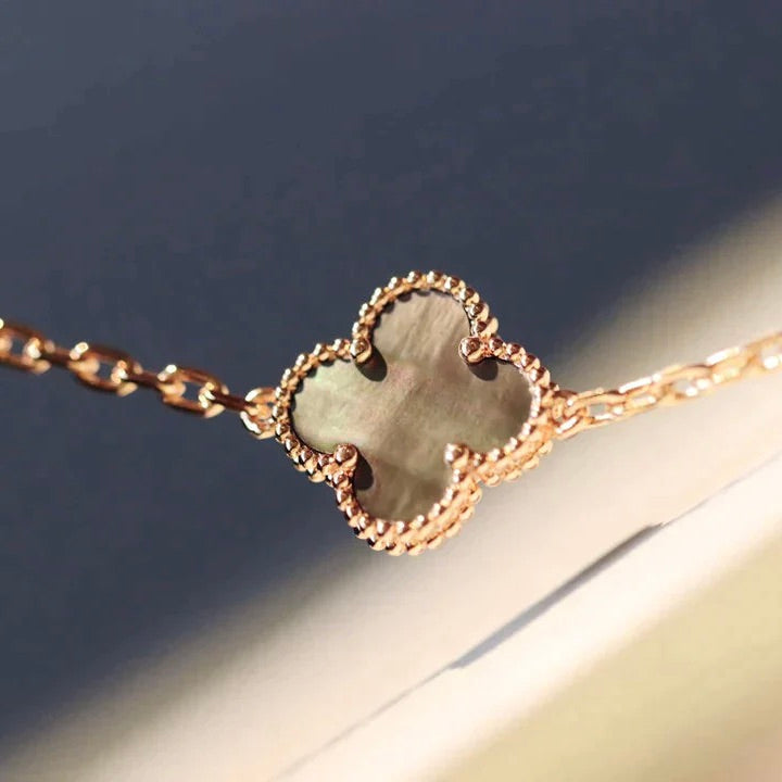[ORA]CLOVER 20 MOTIFS LASER DIAMOND NECKLACE
