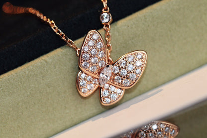[ORA]BUTTERFLY DIAMOND NECKLACE