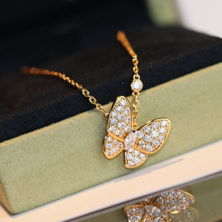 [ORA]BUTTERFLY DIAMOND NECKLACE
