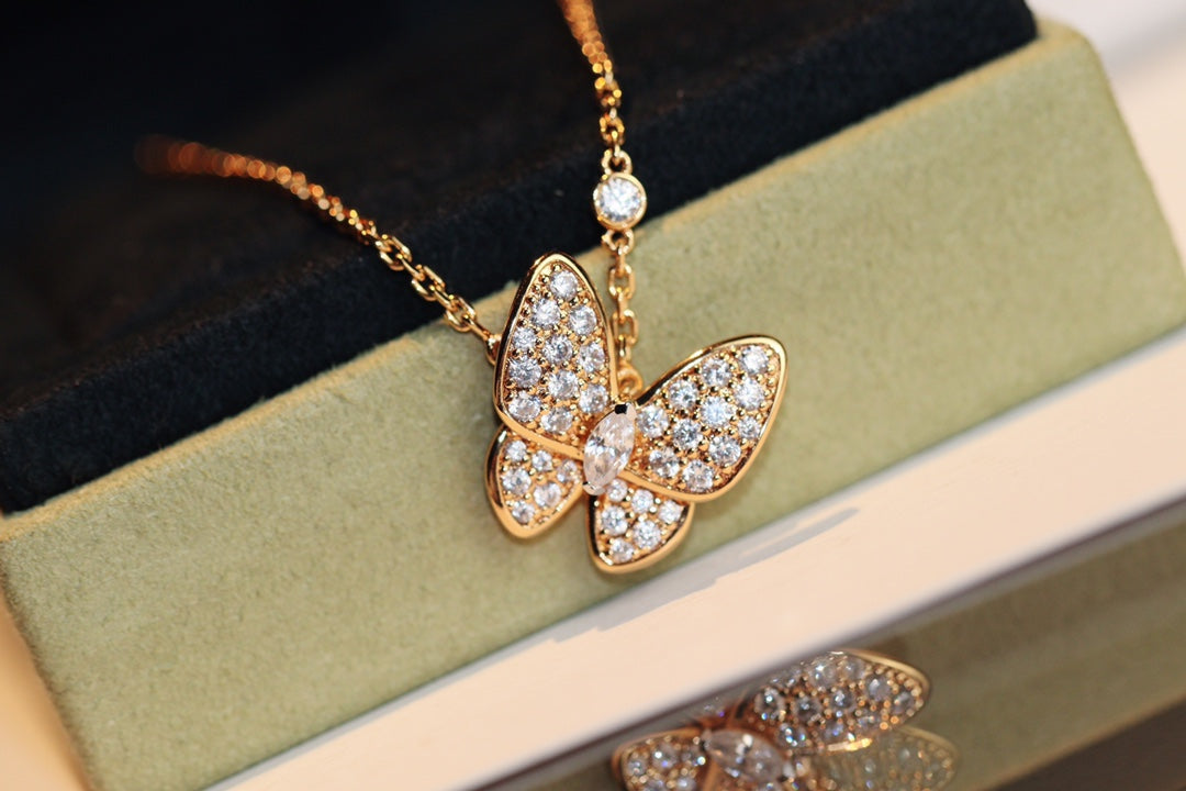 [ORA]BUTTERFLY DIAMOND NECKLACE