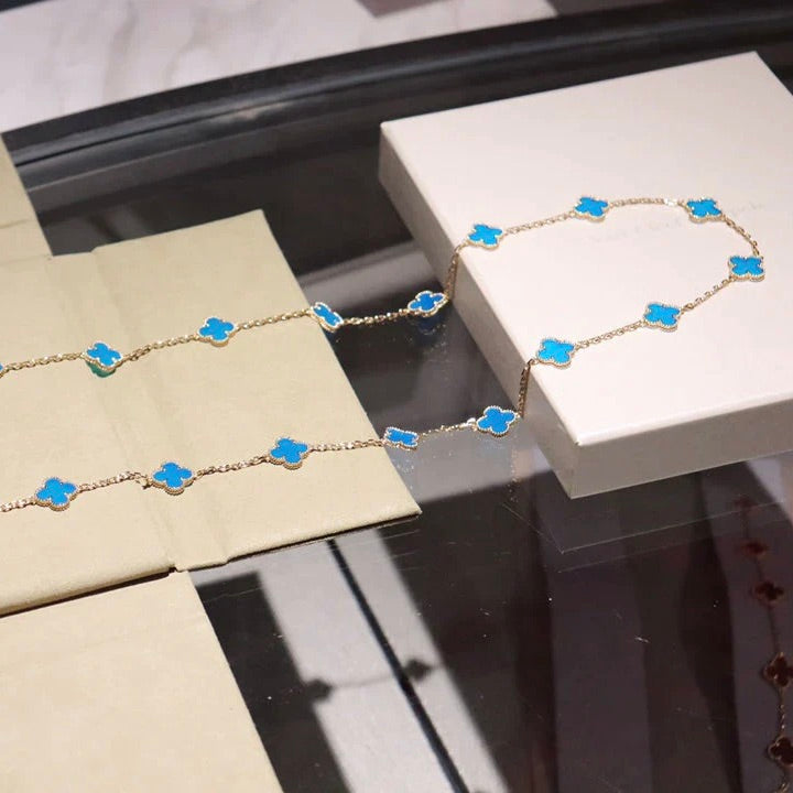 [ORA]CLOVER 20 MOTIFS BLUE AGATE GOLD
