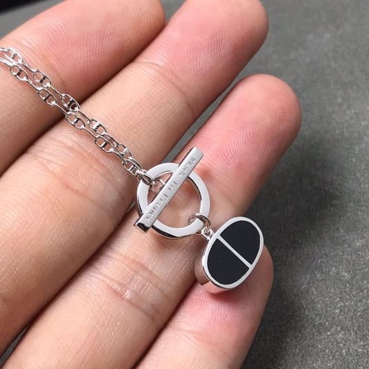 [ORA]CHAINE VERSO BLACK CERAMIC  NECKLACE