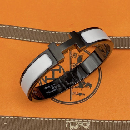 [ORA]H BRACELET 12MM BLACK WHITE CERAMIC