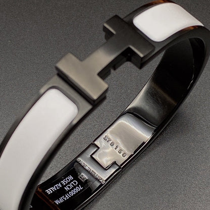 [ORA]H BRACELET 12MM BLACK WHITE CERAMIC